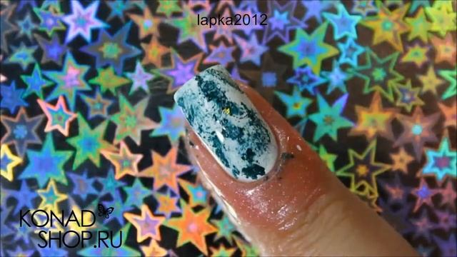 Матовый дизайн с хлопьями ЮкиMatte design with Yuki flakes
