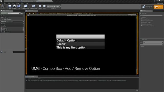 WTF Is? ComboBox - Add / Remove Option in Unreal Engine 4 ( UE4 )