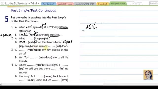 26. Spotlight 8. Module 1. Grammar check