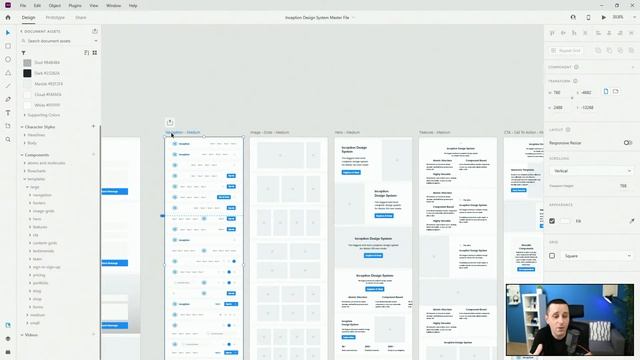 9. Templates - Inception Design System For Adobe Xd