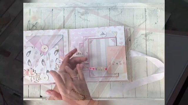 Скрапбукинг: обзор интерактивного скрап альбома/ scrapbooking/ polkadot хлопковые сны/ crate paper