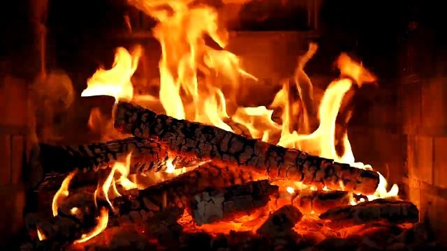 Камин 4k Новый Год Happy New Year Merry Christmas Fireplace Fire Relaxing Fire!