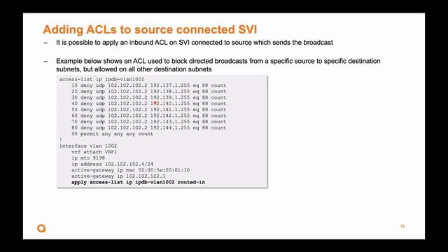Aruba AOS-CX 10.10 - IP Directed Broadcast Over VXLAN