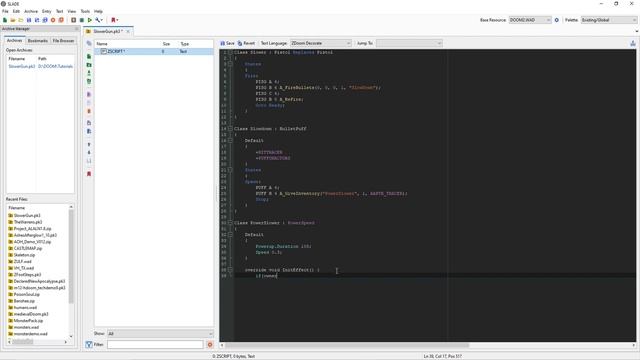 Doom Modding Tutorial - How to Make a WEAPON to SLOW Down MONSTERS
