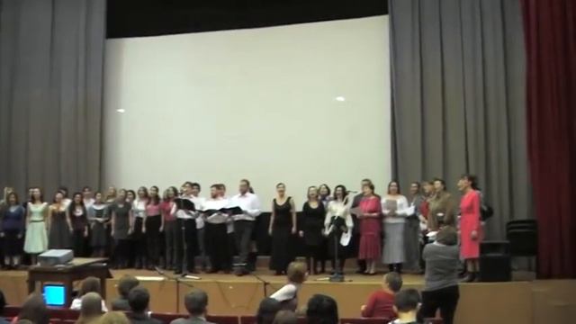 Выступление хора на Дне филолога 2009 (4 декабря 2009 года)