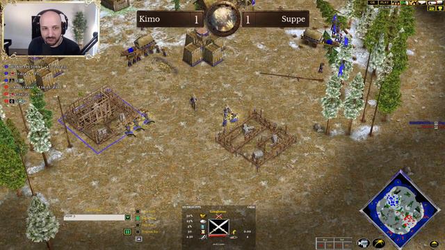There is no retreat! | Kimo (Zeus) vs Suppe (Odin) Game 3/5 #aom #ageofempires