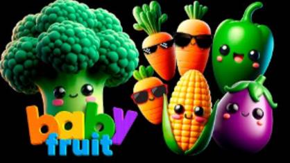 Танцевальная вечеринка с Овощами от Baby Fruit Dancing - Сенсорное видео 🥕