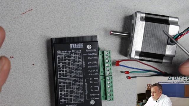 2.Bölüm Fatek PLC İle Step Motor Sürmek - Sürücü  Bağlantıları - Döner Tabla, Kartezyen Robot Yapma