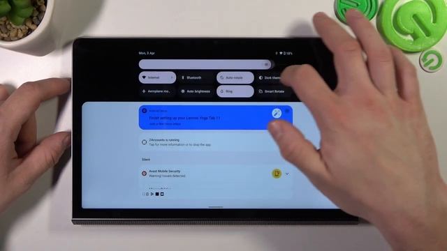 How to Change Display Brightness Level on Lenovo Yoga Tab 11 / Display Settings