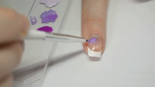 How to Floral & French Nail Art Manicure / Френч Маникюр с Цветами