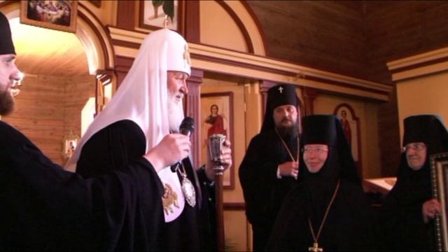 Освящение Святейшим Патриархом Кириллом Волжского истока