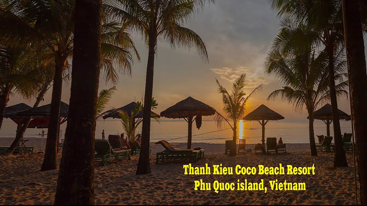 Обзор гостиницы Thanh Kieu Coco Beach Resort  на острове Фукуок  - пляж, территория, румтур