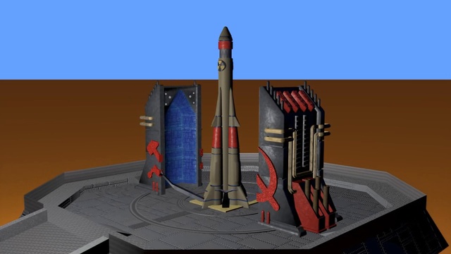 Анимация 3D ракеты. Red Alert 2