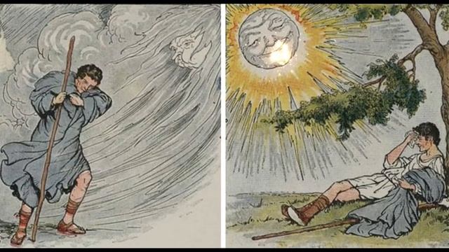 Сказка детям Ветер и солнце