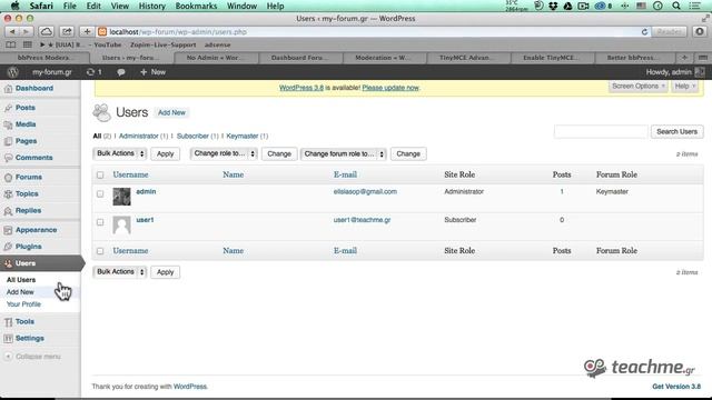 Δημιουργία Forum στο Wordpress - Μέρος 3ο