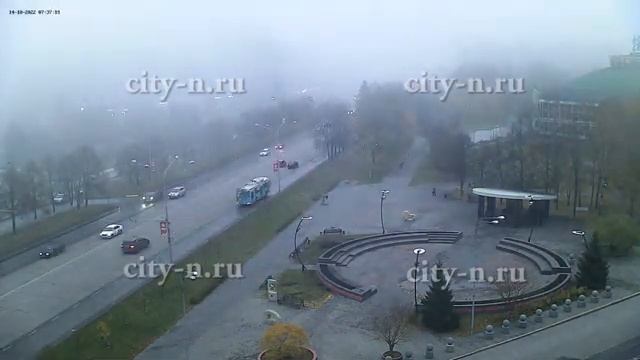 Показываем, как сегодня туман «наполнял» Новокузнецк