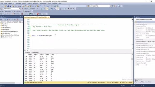 SQL Serverda Null Nedir?