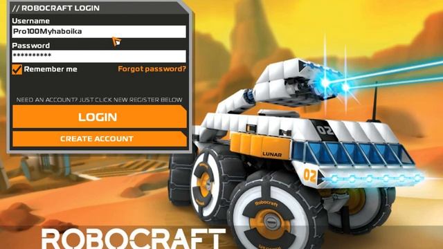 Гайд по Robocraft:Как зарегистрироваться в игре.