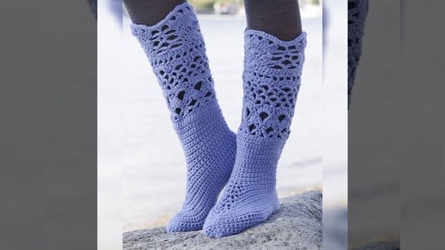 Crochet Slippers... Вязаные тапочки.