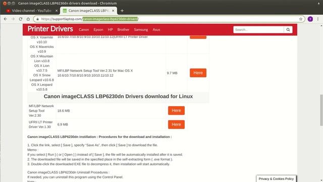 canon imageclass lbp6230dn drivers windows 10 32 64bit Mac