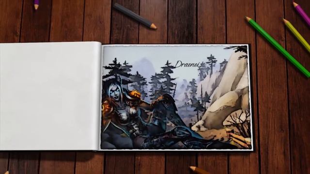 Foto libro acuarela Warcraft