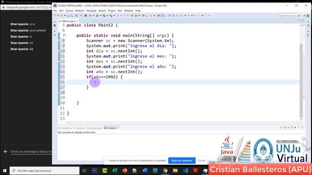 IF-ELSE validar la fecha dia mes y año en JAVA Clase online PARTE 1/3
