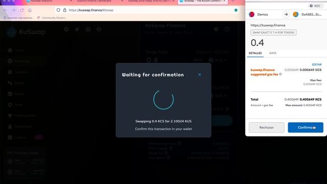 Kuswap + Kuacorn review