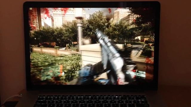 Macbook Pro Retina Display - Crysis 2 - Gaming Performance Test w/ Fraps [HD]
