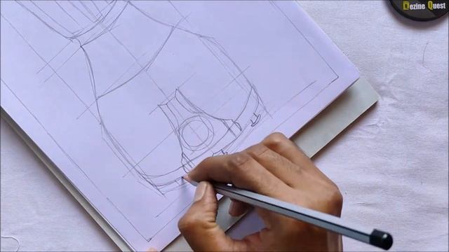 How to Draw a MIXER GRINDER using Pencil | Pencil Drawing [Dezine Quest : NIFT BY NIFTIANS]
