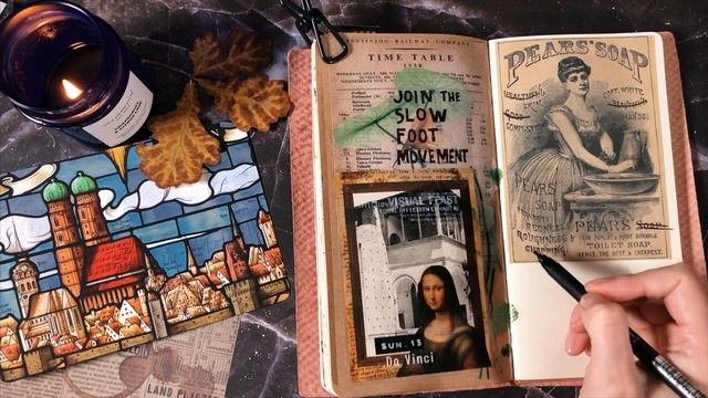 Мой Личный Дневник АСМР // Украшение Дневника // Journal With Me ASMR