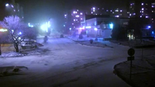 Перекрёсток в Щёлкино, 17.02.2015, ч.4 - видео с камеры 2