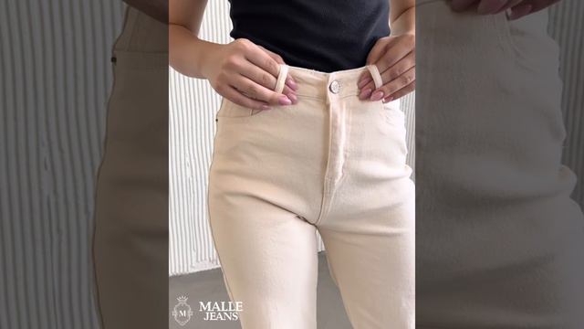 Джинсы женские с высокой посадкой прямые большие размеры слим фит трубы клеш джинсовые брюки