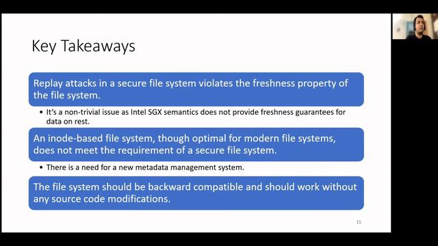 SecureFS: A Secure File System for Intel SGX