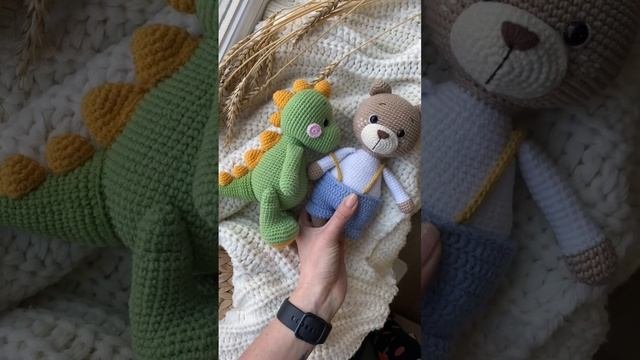 Хочешь много заказов?Вяжи по моим МК‼️вязаныеигрушки #вязаныйдинозавр #вязаныймишка #блоговязании