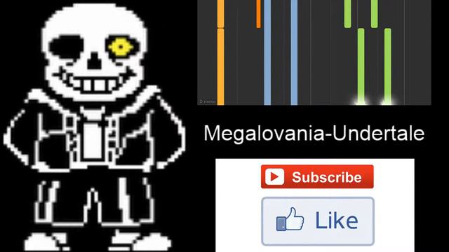 Megalovania-Undertale on Synthesia