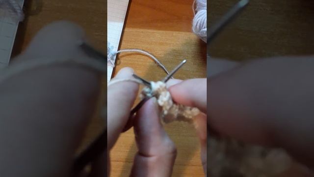 Узор Ракушки спицами.