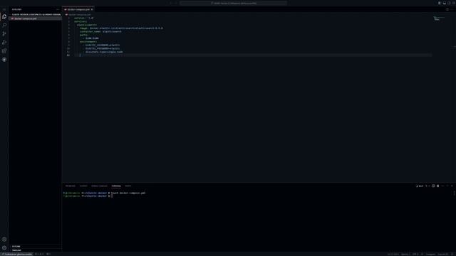 Install elastic search using docker
