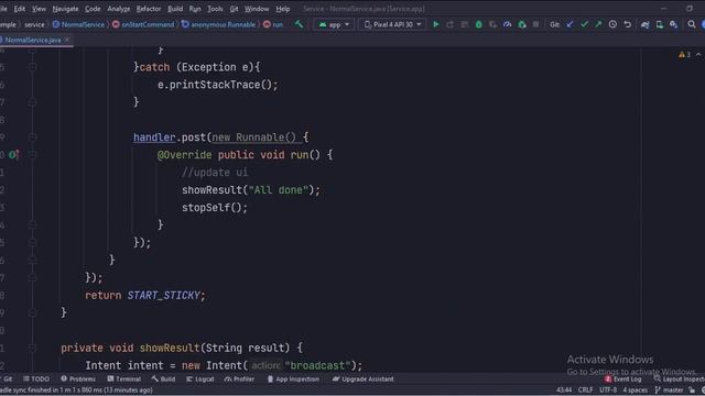 ANDROID - SERVICE TUTORIAL IN JAVA ||