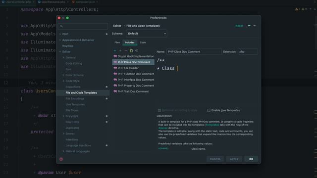 How to fix the issue with PhpStorm which is unable to generate the docblock automatically.