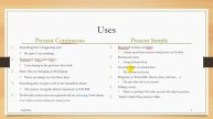 Present Simple Vs Present Continuous