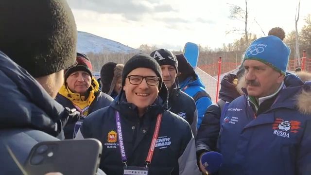 Алексей Текслер поговорил со спортсменами на английском языке