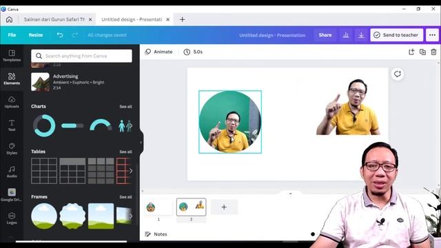 CARA MEMBUAT FOTO KELUAR DARI FRAME  DI CANVA DENGAN MUDAH