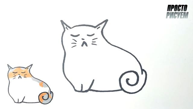 Как очень просто нарисовать КОШКУ Рисунок для начинающих