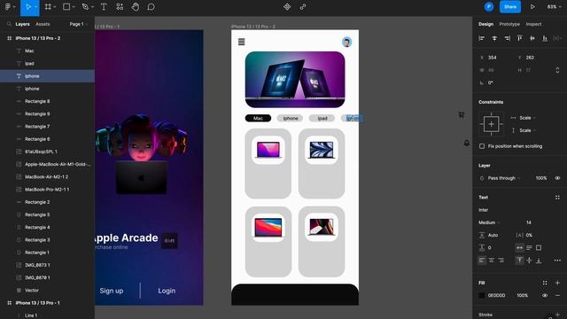 UI Design In Figma | Apple Store | UI | Mobile Apps | Part 2