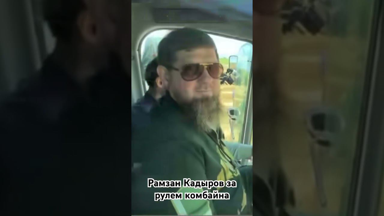 Рамзан Кадыров сел за руль комбайна и косит пшеницу #грозный #интересное #новости #кадыров