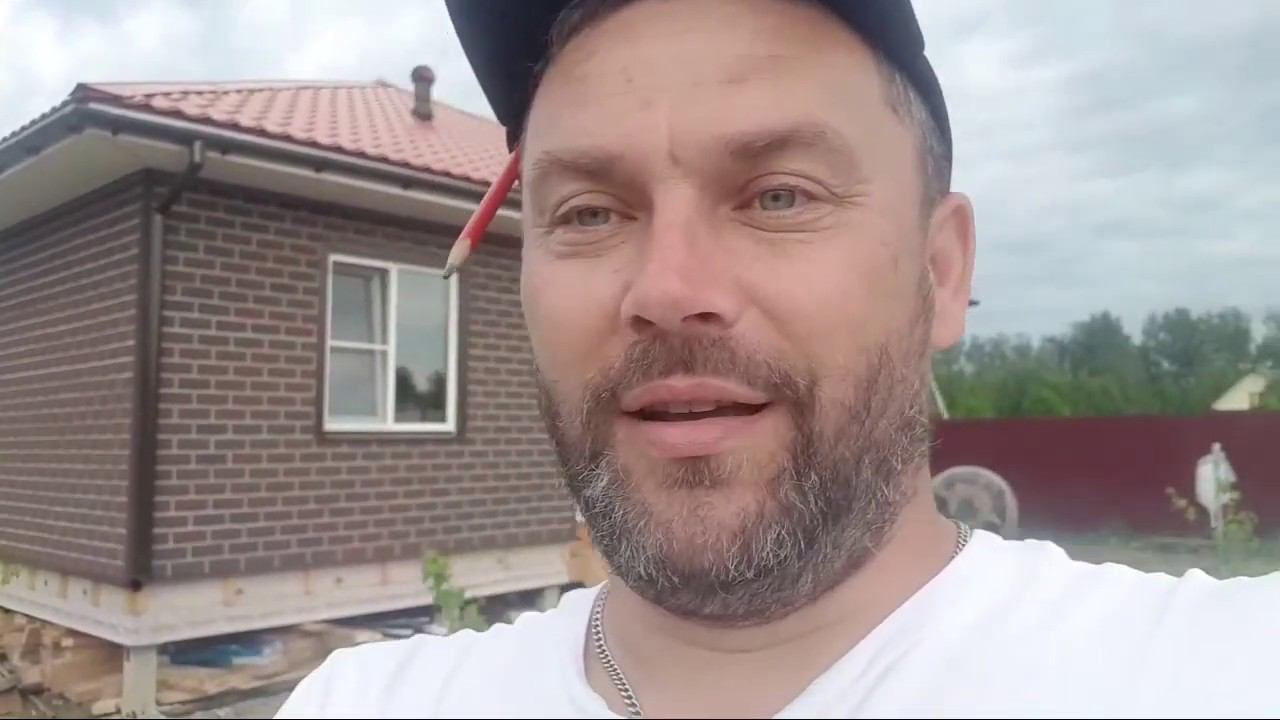 СИП дом 100 квадратов, отделка Хауберк