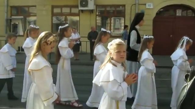 процесія з мощами бл.Якова Стрепи