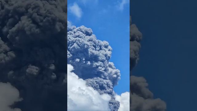 🇯🇵🌋 На японском острове Кюсю извергается вулкан Сакурадзима.