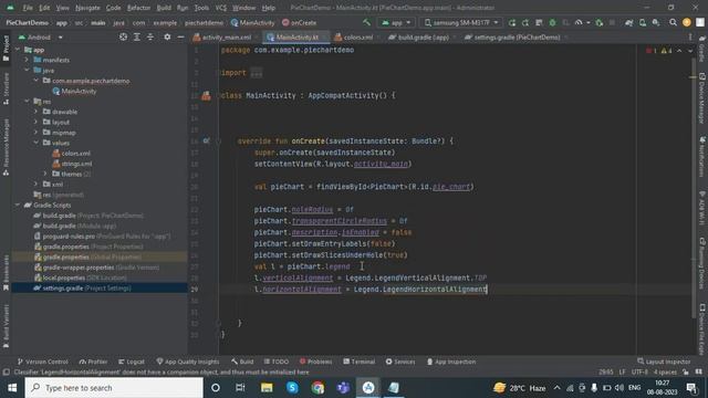 Pie Chart in Android with semi transparent view #piechart #android #kotlin