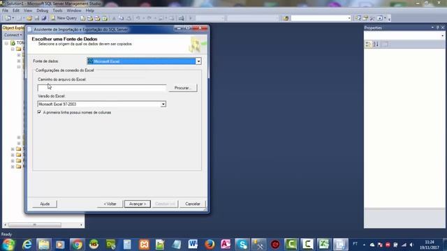 How to import data from Excel to SQL Server.